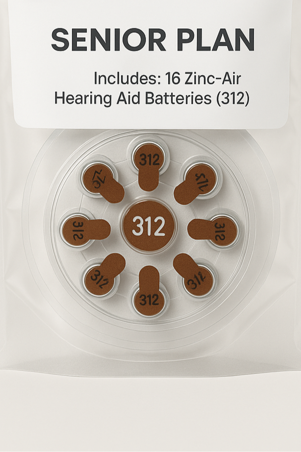 Senior Plan - 16 Size 13 Hearing Aid Batteries